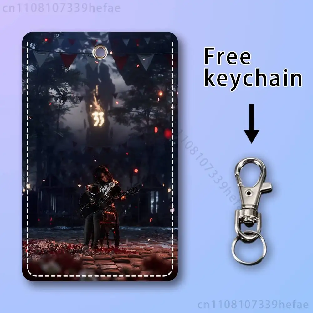 C-Clair O-Obscur Expedition 33 Rectangle Card Case Keychain Access Card Bag Key Tag Ring Leather Card Holder Key Ring Access - view 5
