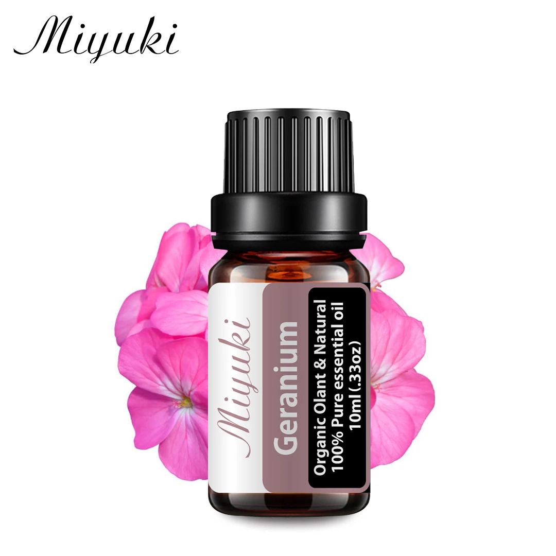 

Pure Natural Geranium Essential Oil 100ml Diffuser Aroma Oil Frankincense Lavender Rose Sandalwood Lemon Cinnamon Tea Tree