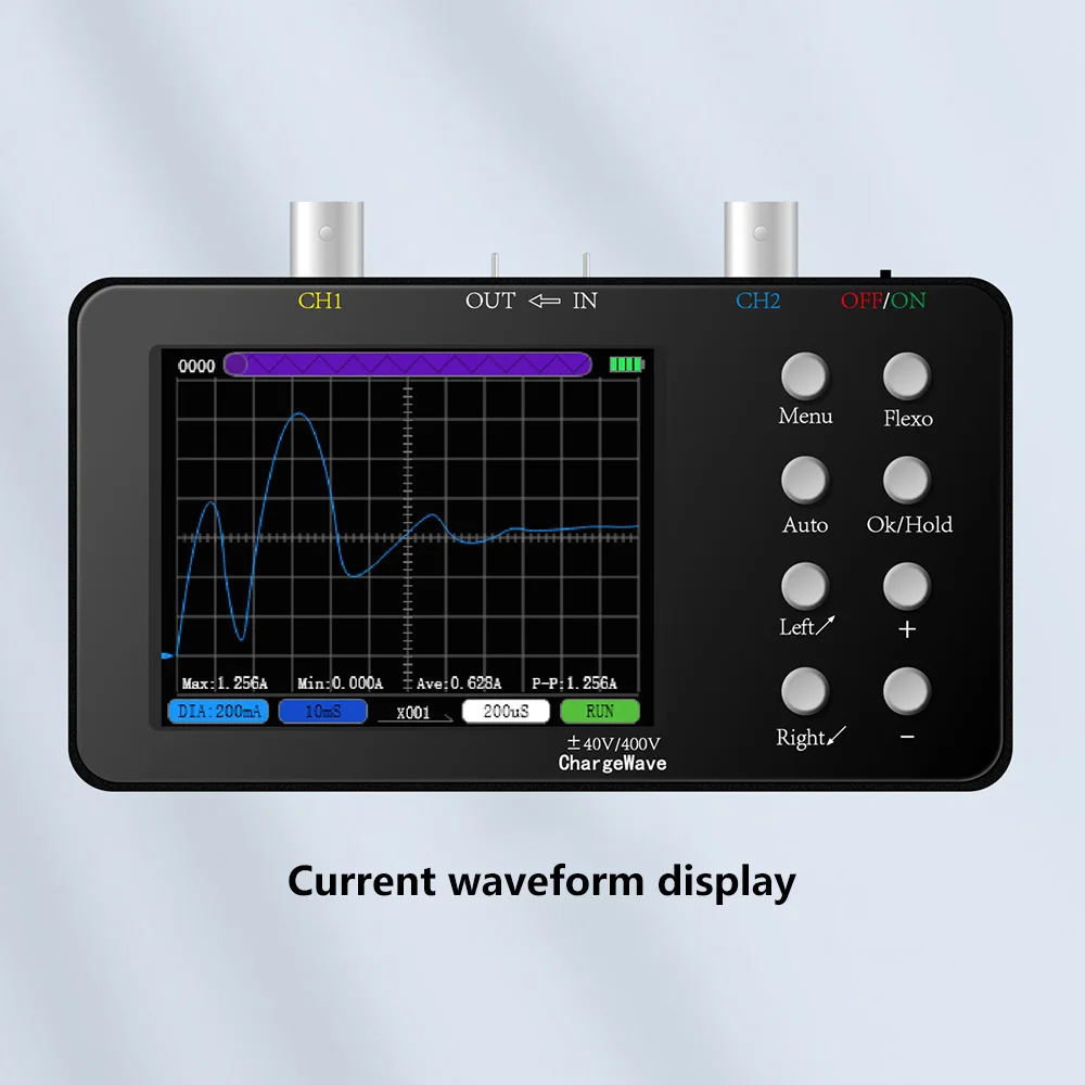 3.2inch LCD Digital Oscilloscope Handheld Dual-channel 10MHz Oscilloscopio Electrical Inspection and Maintenance Equipment