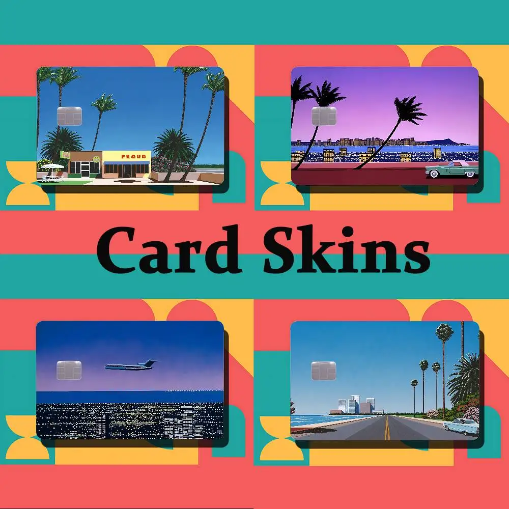 Art H-Hiroshi Nagai-S Kreditkarten- und Debitkarten-Folienaufkleber Kreditkarten-Skin-Sticker für Bankkarten, Bus- und U-Bahn-Karten.