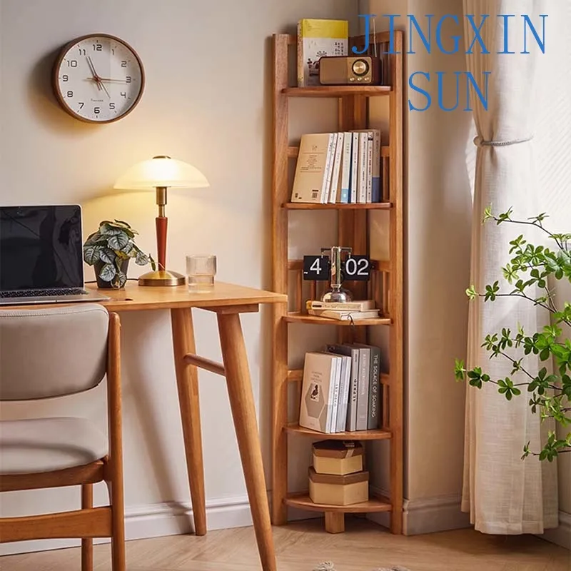Shelf Organizer Modern Bookcase Storage Side Table Black Magazine Bookshelf Corner Wall Estanteria Habitacion Living Room