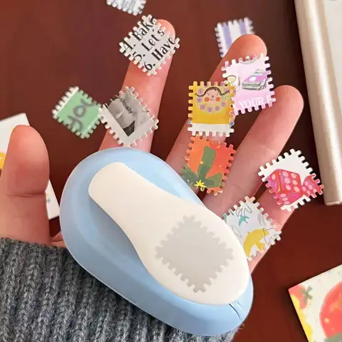 Strumento per goffratura di timbri monopezzo, perforatrice per diario di timbri, strumento creativo per goffratura fatto a mano, strumento per la raccolta di materiali per diario.