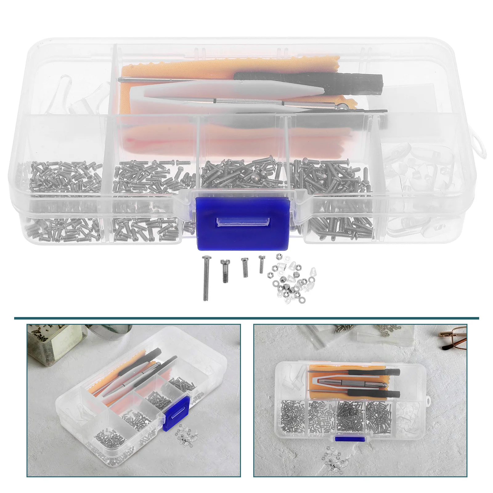 

Comprehensive Eyeglass Repair Kit Screws Portable Design Suitable for All Kinds of Eyewear Including Glasses Sunglasses
