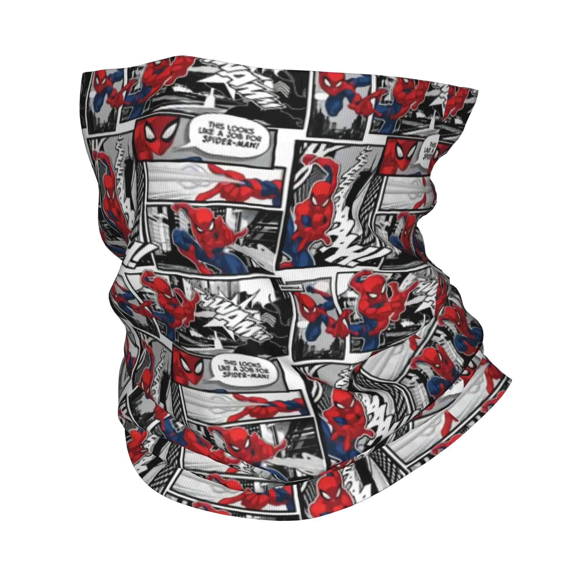 Custom Spider Man Collage Bandana Neck Gaiter for Ski Cycling Men Women Wrap Scarf  Balaclava Warmer