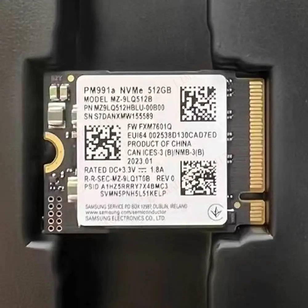 SSD 512 ГБ PM991a M.2 2230 Внутренний твердотельный накопитель PCIe3
