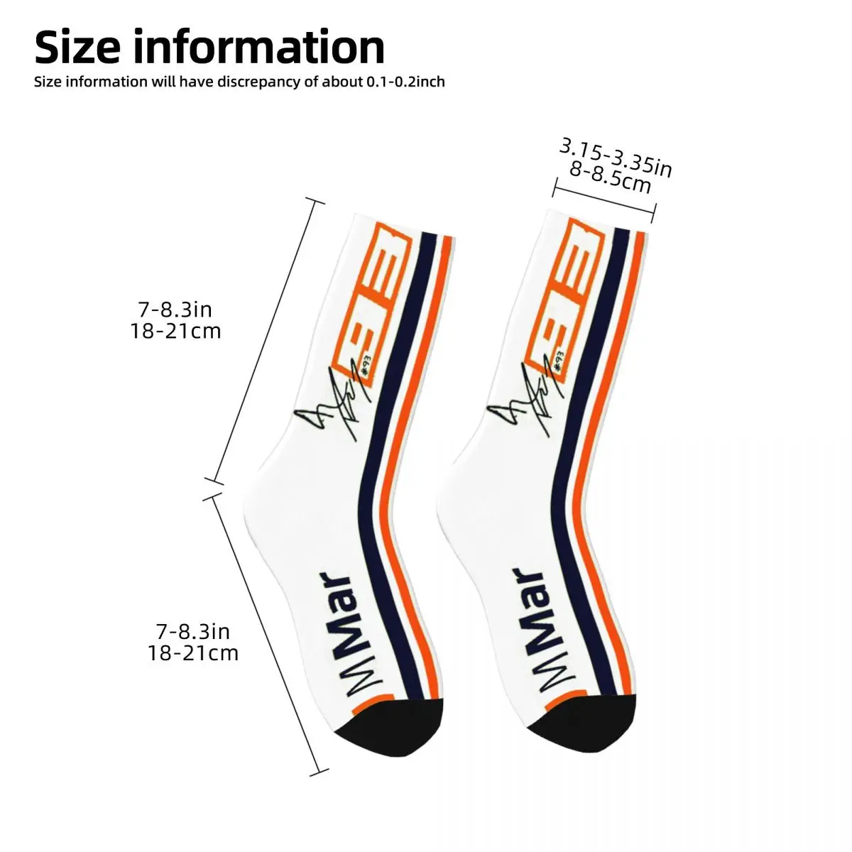 Marquez 93 Men Women Happy Socks Cycling Novelty Spring Summer Autumn Winter Stockings Gift