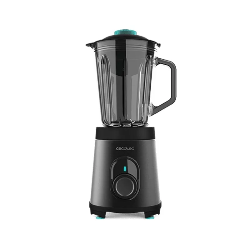 Cecotec Power Black Titanium 1200 Inox 1200W glass blender-1.5l cast glass jar-6 blade blade with Rec... tintasycartuchos.com