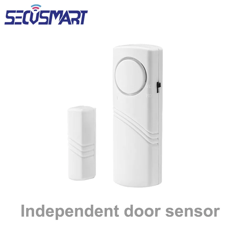 Independent Door Open Close Detector Window locker Open Sensor White Home Security Anti Theft System Sound Alarm One Key Switch