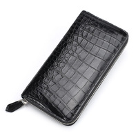 New Fashion Business Men's Alligator Wallets Crocodile Genuine Leather Long Organizer Wallet Boy Brand Luxury Card Holder Purse