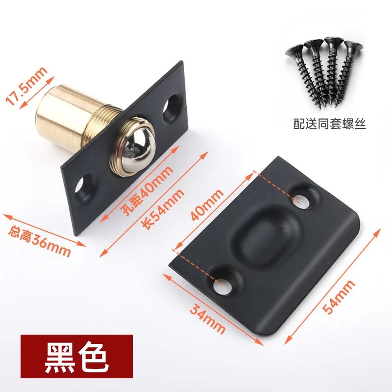 Door Stop Magnetic Door Stopper for bathroom KTV Stainless Steel Closet Door spring Ball Catch