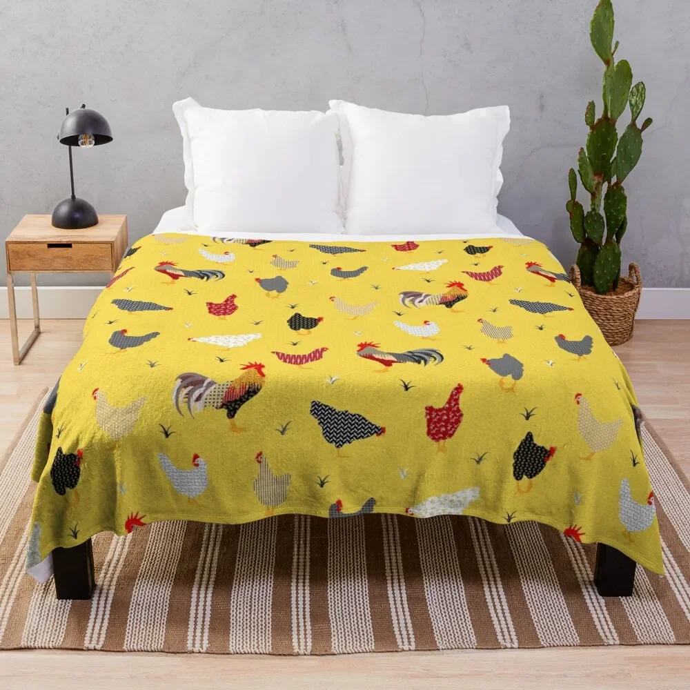 

Chicken Farm Throw Blanket for babies warm for winter Sofas for sofa Blankets