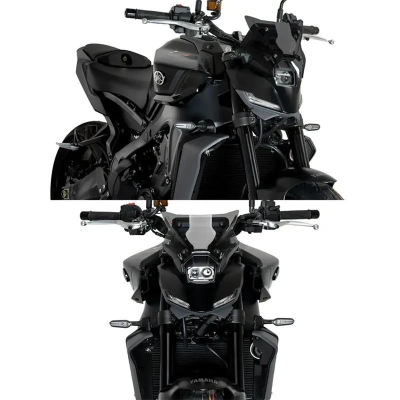 AU16-Motorcycle Accessories Front Windshield Wind Deflector Fairing Lower For MT 09 MT-09 SP 2024