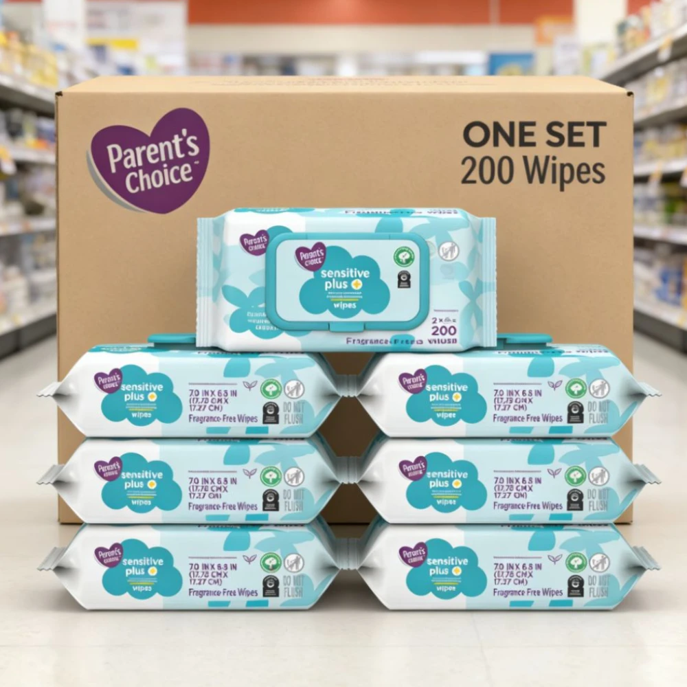 Gentle Sensitive Plus Wipes for Delicate Skin