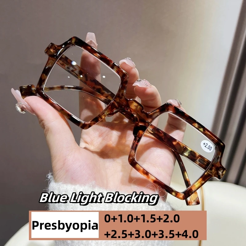 

Trendy New Multicolor Reading Glasses for Women Unisex Vintage High Definition Presbyopia Men New Anti-blue Far Sight Eyeglasses