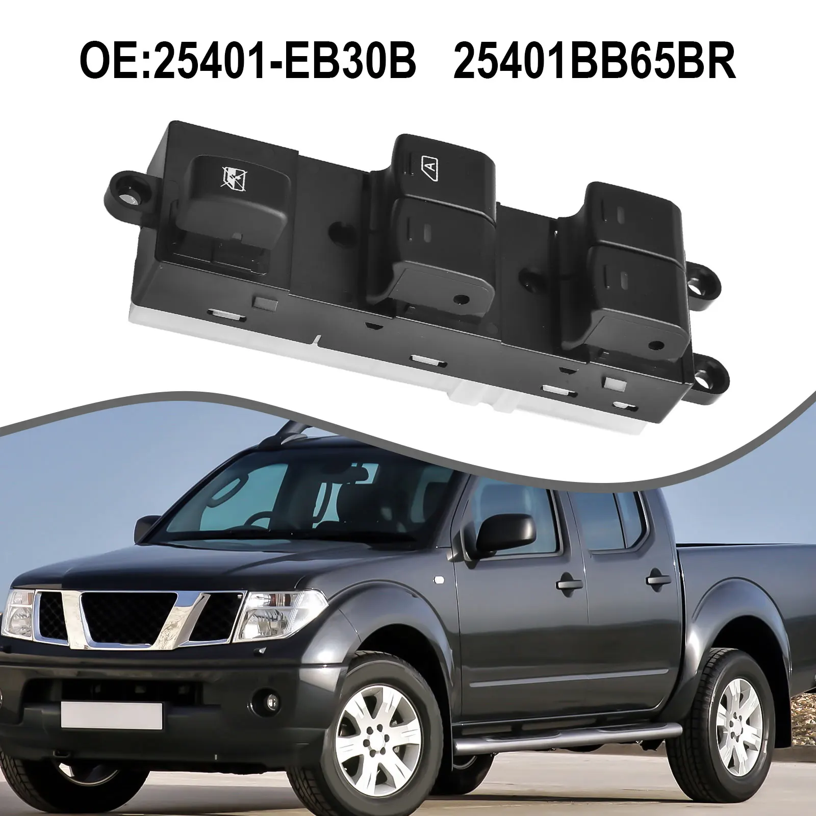 For Nissan Power Window Master Switch Compatible with For Navara D40 Qashqai J10 J11 and Pathfinder R51 Models