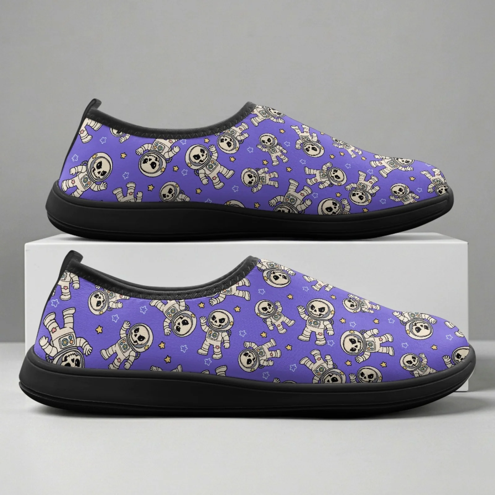 PENSTROLL Skull Astronaut Fall Fashion Barefoot Waters Shoes Polyester & EVA Casual Non Slip Work Shoes Casual Running Shoes