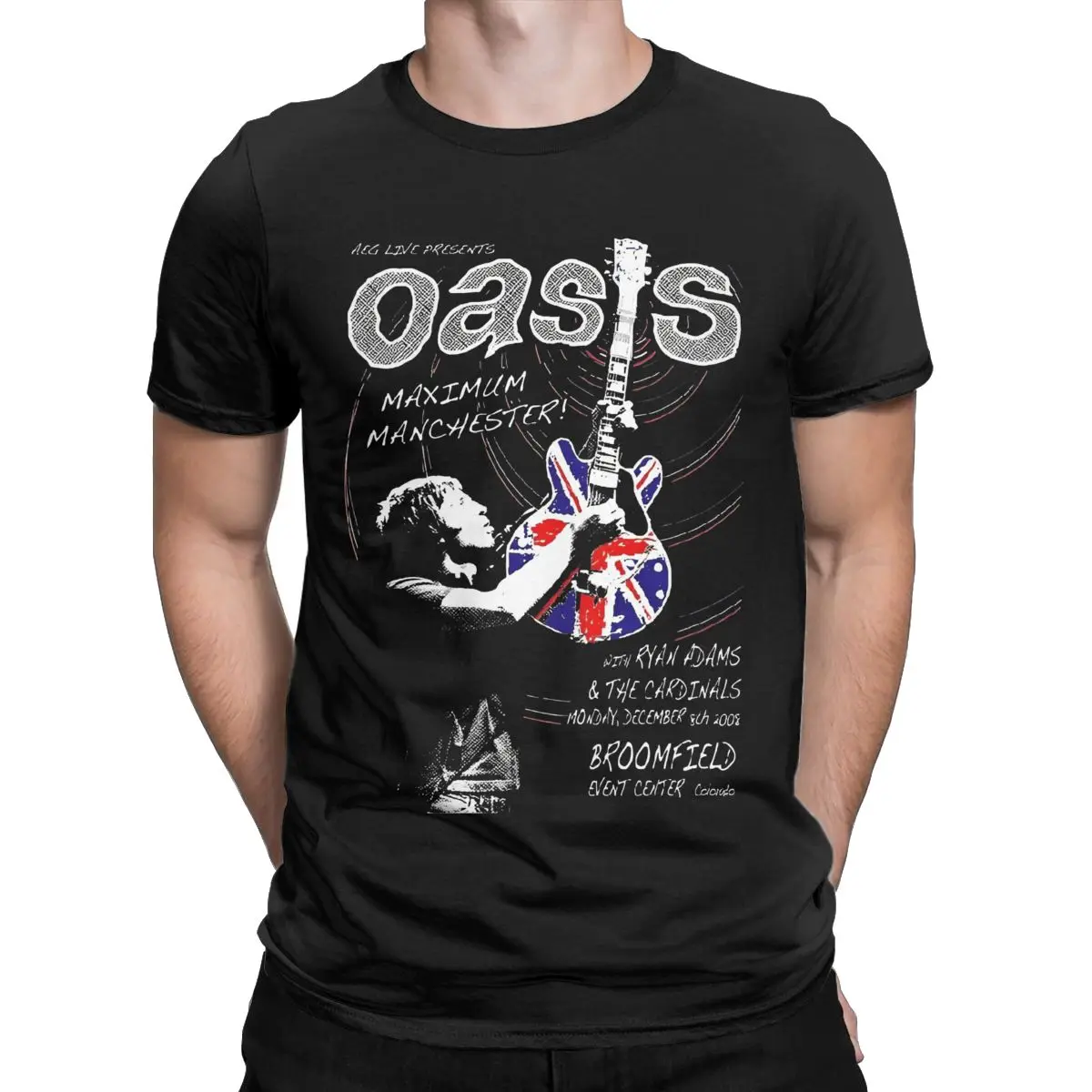 Men O-Oasis Rock 90\'s Band T Shirt British Music Albums Cotton Clothing Casual Short Sleeve Crew Neck Tees Gift Idea T-Shirts