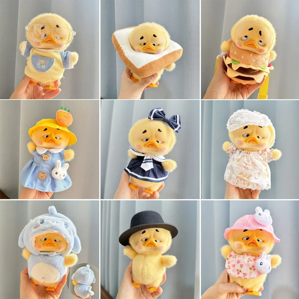 Little Yellow Duck 15cm Annoying Duck Clothes Kawaii Changing Dressing Game Doll Accessories DIY Dress Up Replacement Outfit