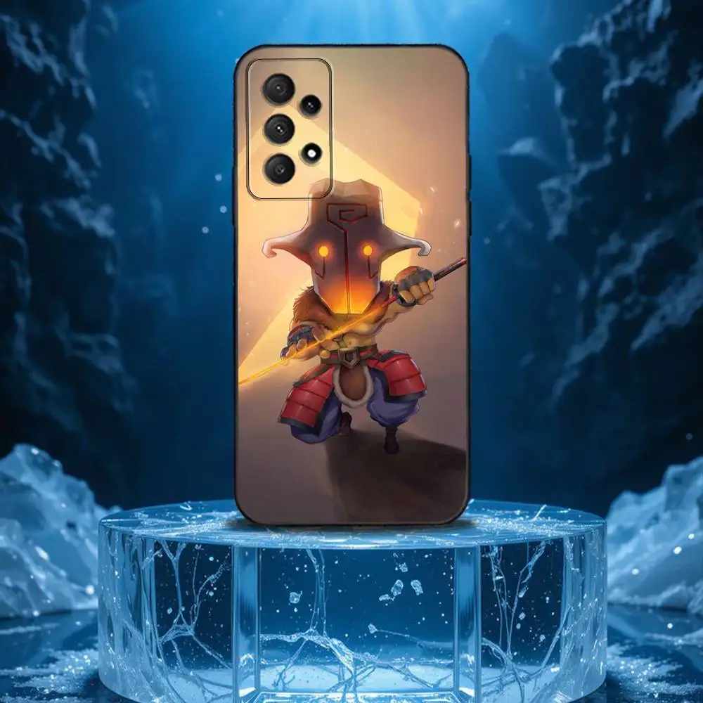 حافظة هاتف D-Dota 2 الرائعة لهاتف سامسونج جالاكسي A13، A21s، A22، A31، A32، A52، A53، A71، A80، غلاف أسود ناعم