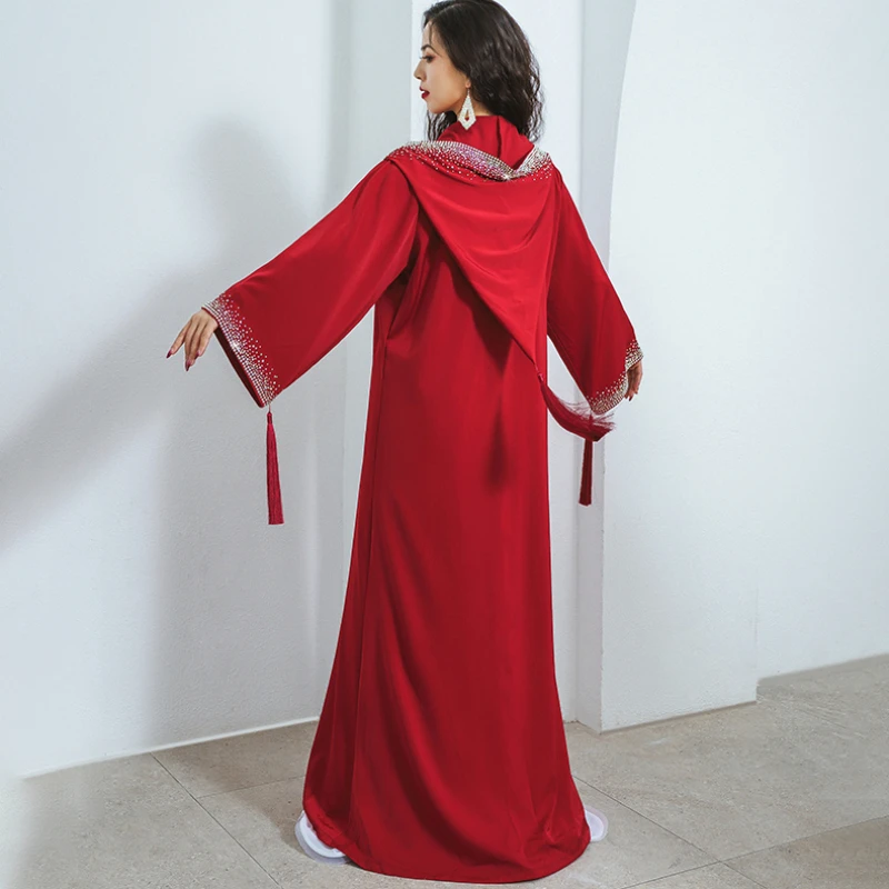 

Belly Dance Coat Long Sleeve Robe Competition clothes Tango Cha Cha Dancewear Female adult Temperament Performance Clothing