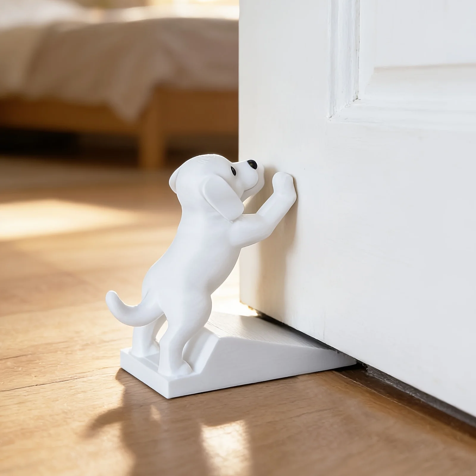 1pc 3D Printed Cute Puppy Door Stop Movable Dog Shaped Funny Healing Decorative Door Wedge Household Door Holder