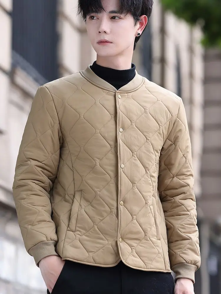 Jaet en coton léger pour hommes, automne et hiver, Faion décontracté, col Tead, doublure intérieure fine et ronde, vêtements de maison longs Sve