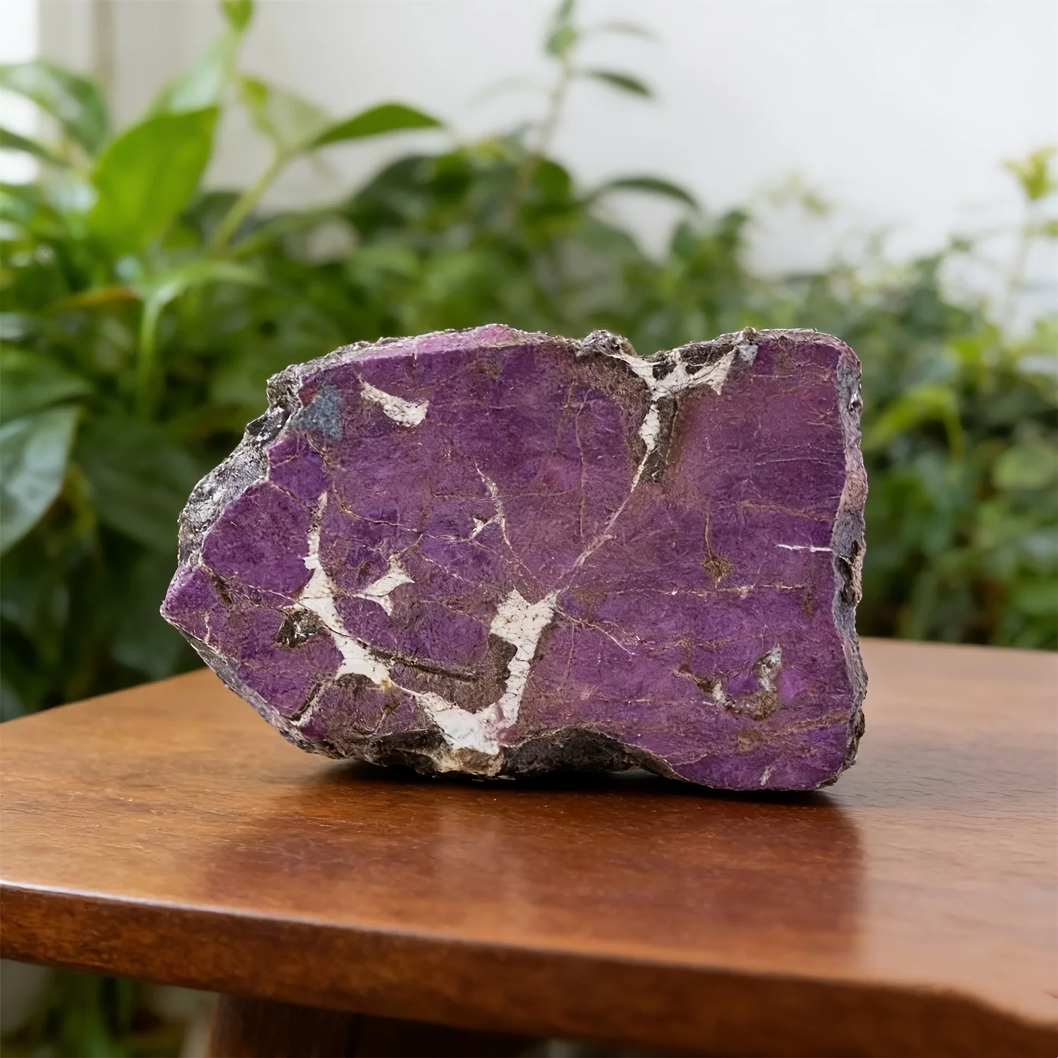 

1pc Purpurite Crystal Slice, Suitable for DIY Making, Collector's Luxury Gift, Christmas/Valentine's Present, Home & Party Decor