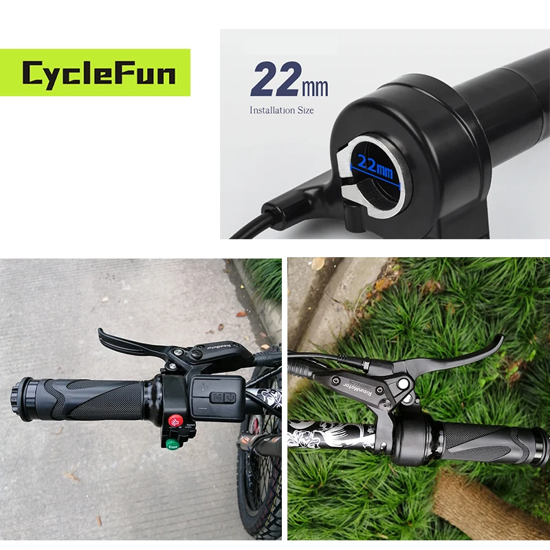 SM3P-Male 0-5V Throttle Hall Type Twist Grip Speed Suitable Electric Dirt Bike Scooter For Sabvoton SVMC APT Protocol Controller