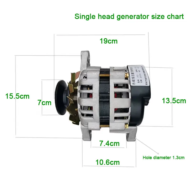 14/28V 2000W High-Power Generator for Tricycle Tractor 12V 24V Permanent Magnet DC Brushless Generator Small Copper Wire Package