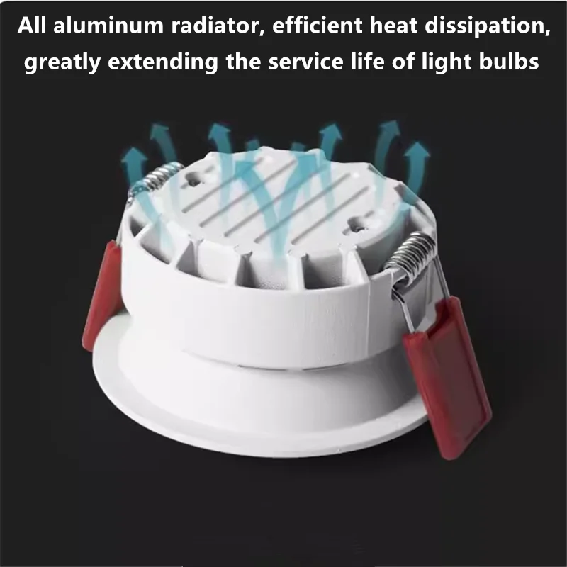 العسل تسليط الضوء على جزءا لا يتجزأ من LED النازل 9W12W15W18W20W24W AC90-260V COB الألومنيوم مصباح السقف بقعة ضوء صالون CRI 98