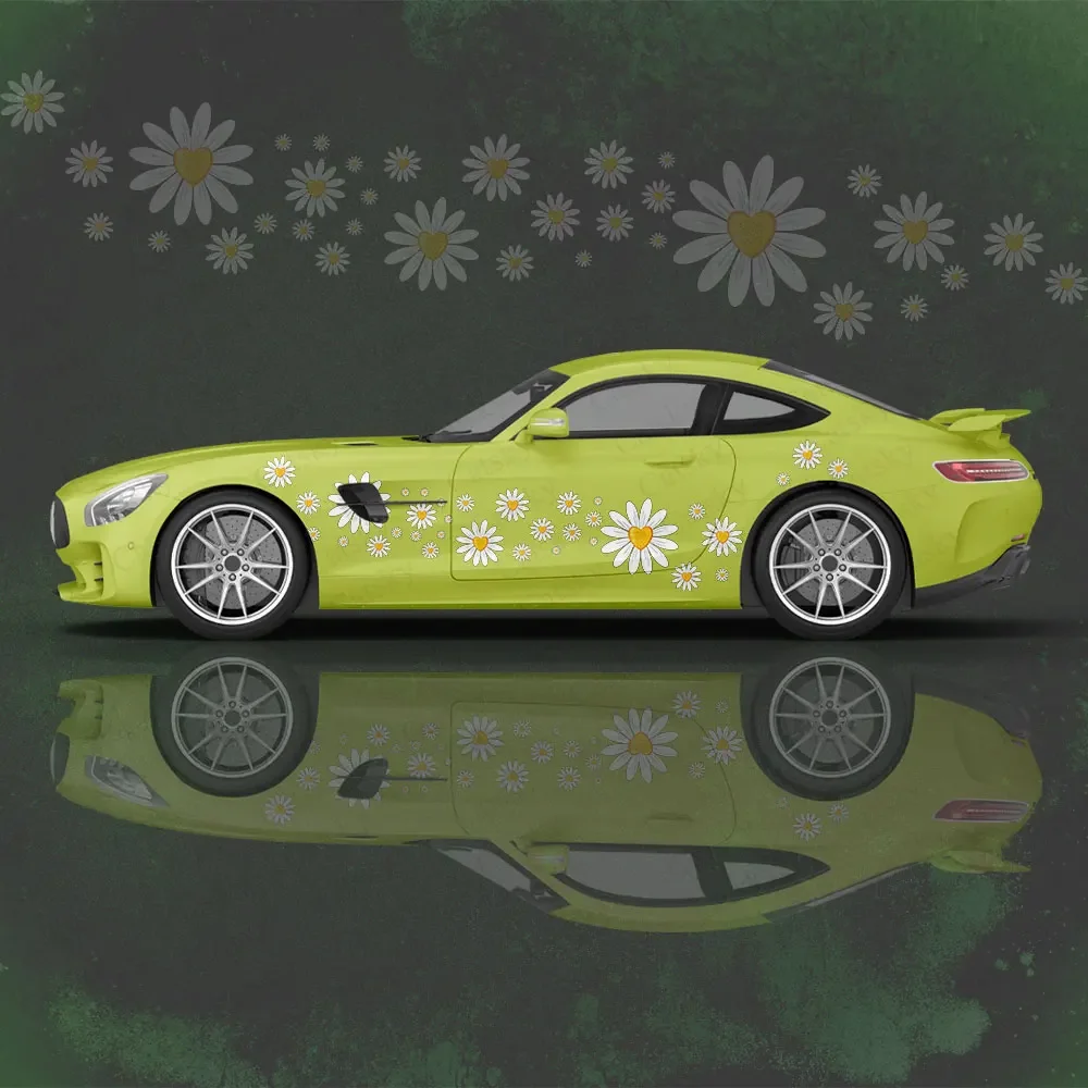 Little Daisy Car Body Sticker Itasha Vinyl Car Side Decal Sticker Car-Body Sticker Car Decor Stickers Cars Protective Film