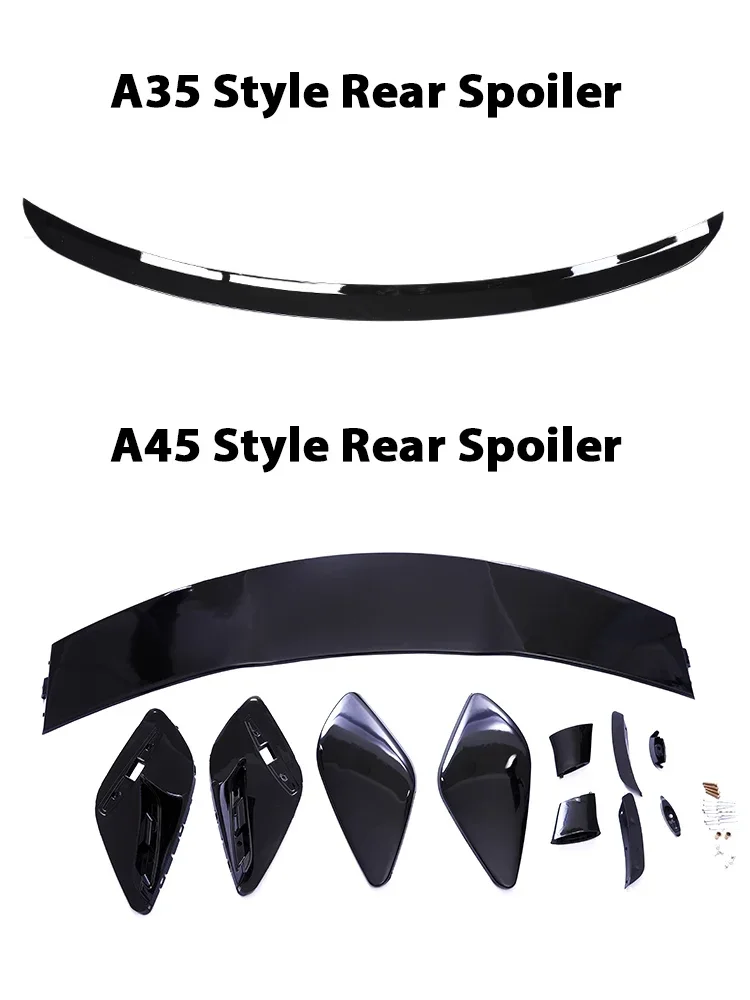 Gloss Black Rear Bumper Spoiler Wing Kit AMG For Mercedes Benz A Class W176 2013-2018 Hatchback A35 A45 Style A180 A200 A250