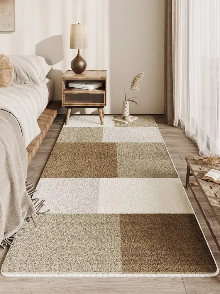 

Простой геометрический ковер VIKAMA, противоскользящий и противоскользящий напольный коврик, спальня, гостиная, журнальный столик, украшение интерьера