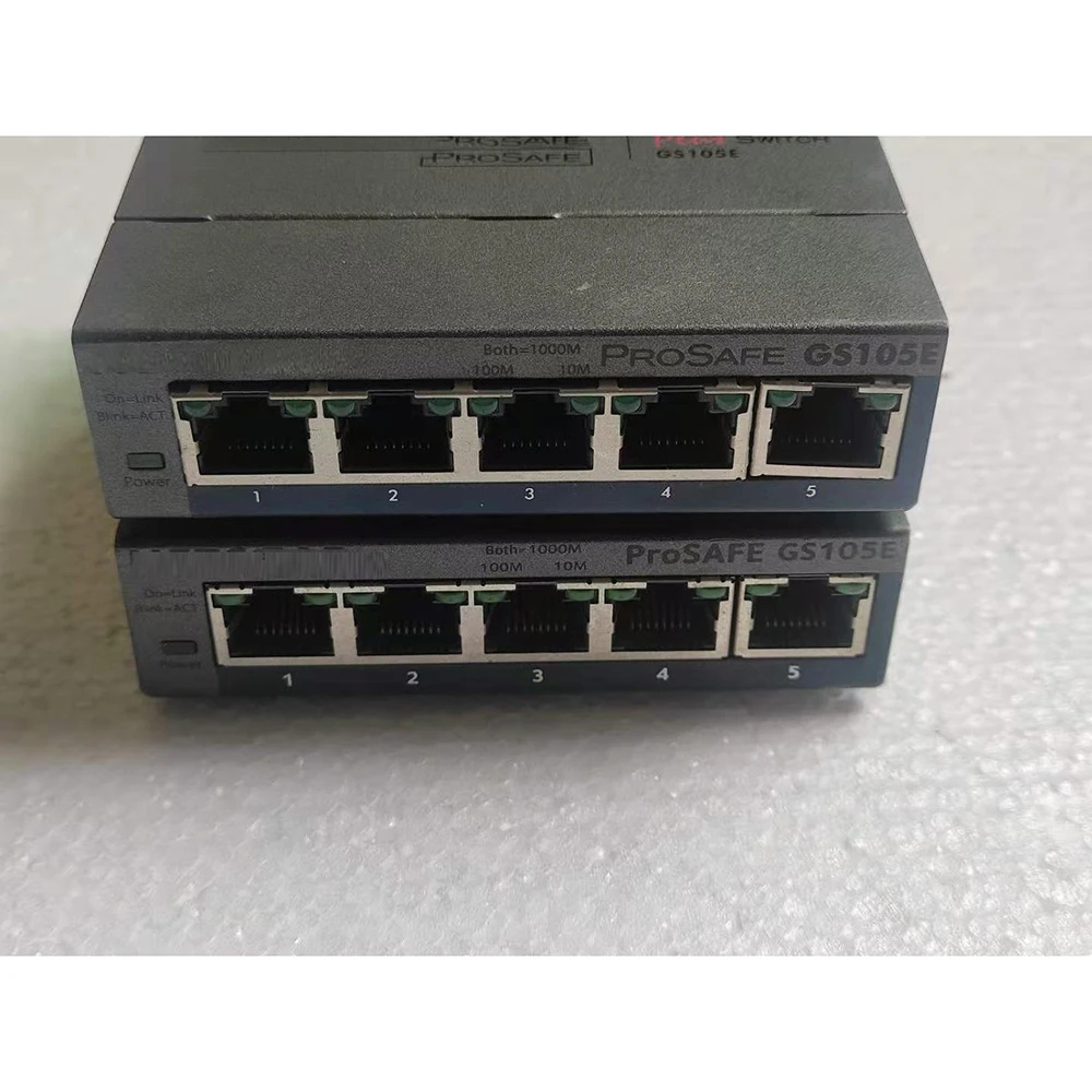 1pcs For Netgear Netware 5-port Gigabit Desktop Switch GS105E v2