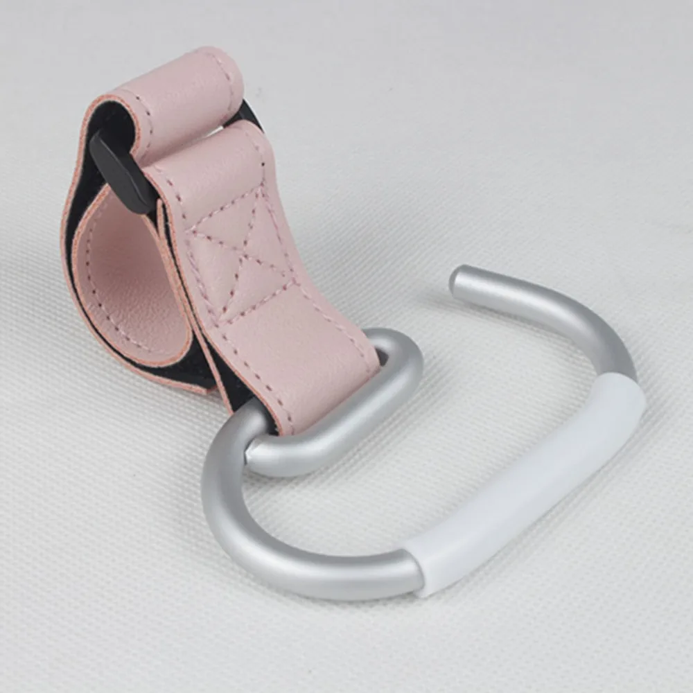Creative PU Baby Stroller Hooks Solid Color Cart Organizer Hanging Hook Cartoon Stroller Accessories Stroller Accessories Pram