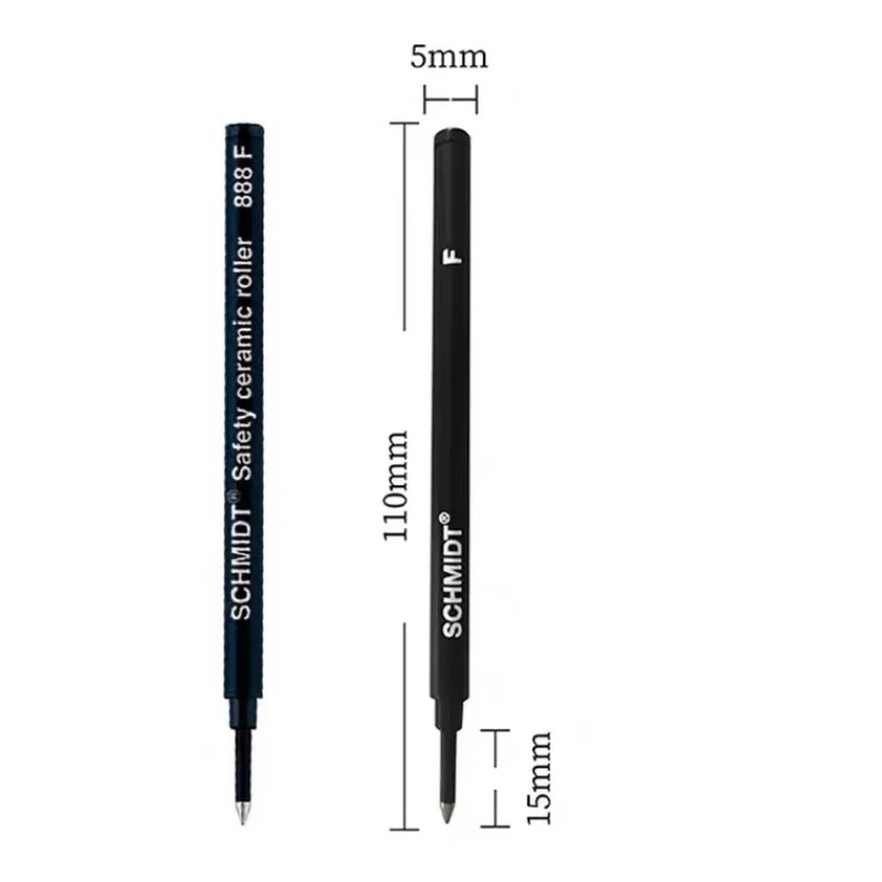 Imagem -04 - Neutro Pen Núcleo Recargas para Escrita Material de Escritório Padrão Europeu f Nib Preto 0.5 mm g5 Volta à Escola