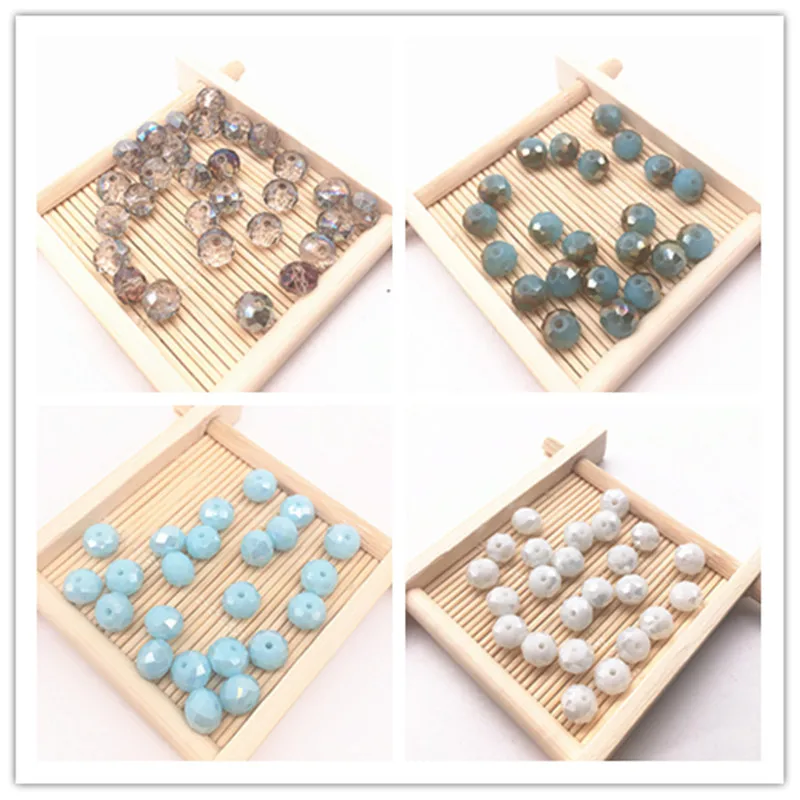 NIEUWE 4x3/6x4/8x6mm Rondelle Oostenrijk Facet Kristallen Glazen Kralen Losse spacer Kralen DIY Sieraden Maken voor Armband Ketting