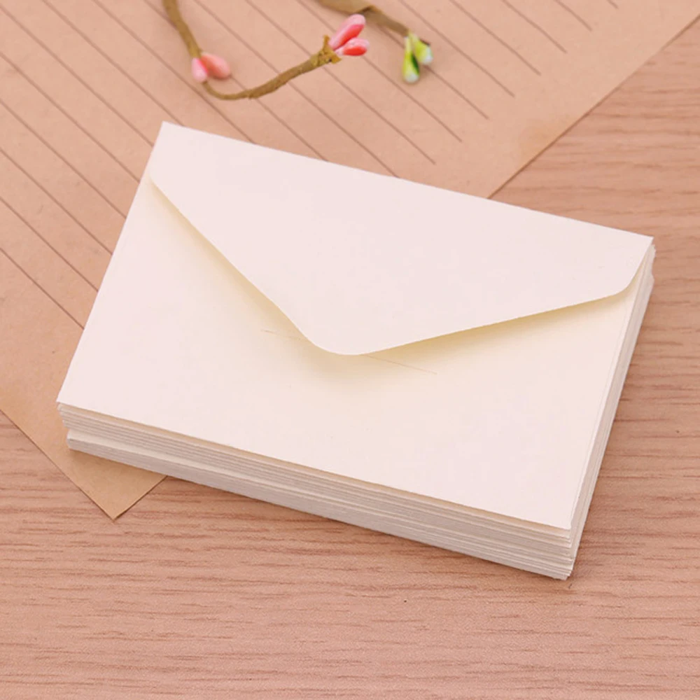 

Black Stationary European Style Classical White Message Card Mini Invitation Envelope Paper Envelopes For Letter Gift Envelope