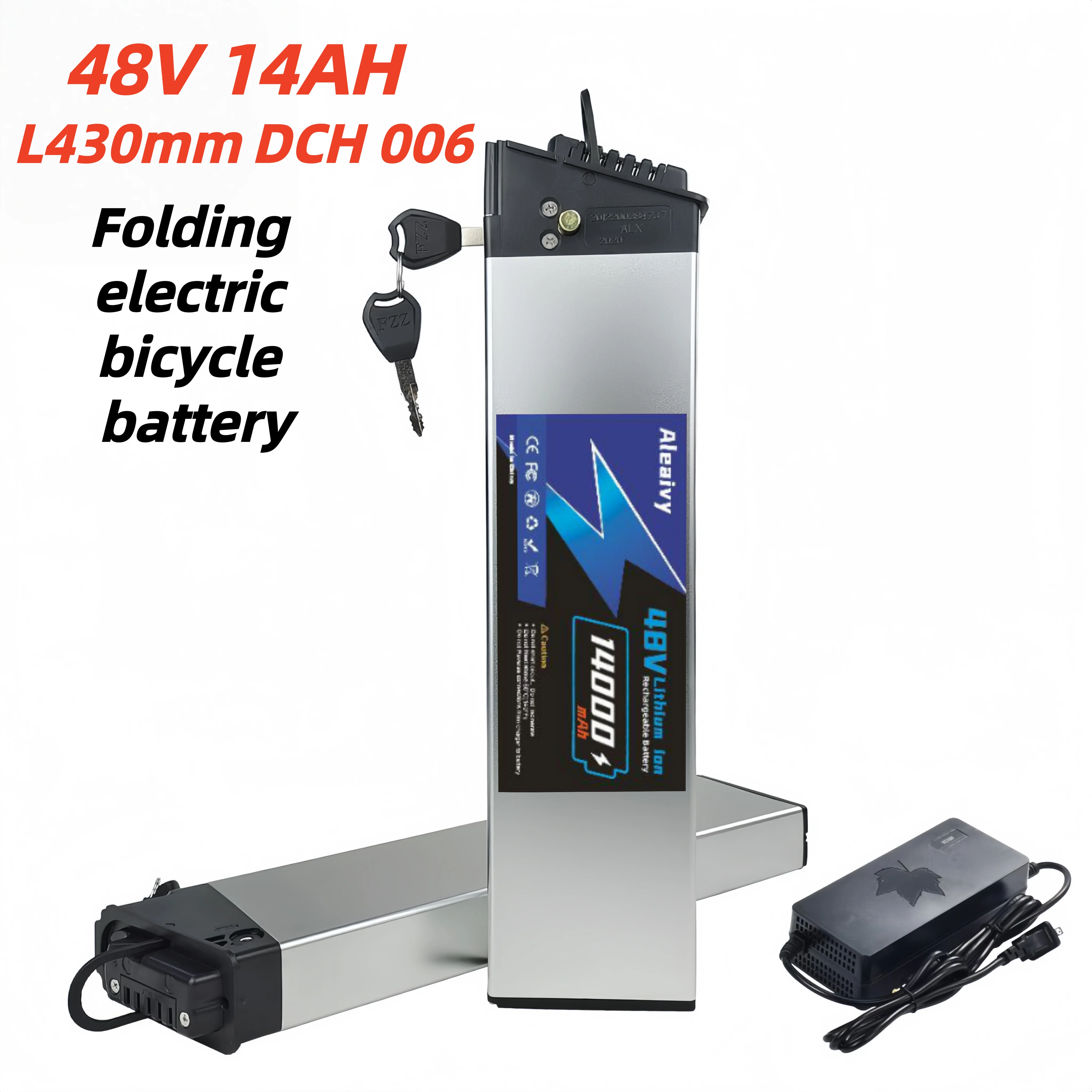 DCH-006 48V Lithium Battery Pack 14Ah 12AH 16AH for MX01 LAFLY X3 JINGHMA R7 R5 Folding Bike for 48V 250W 750W 1000W Motors