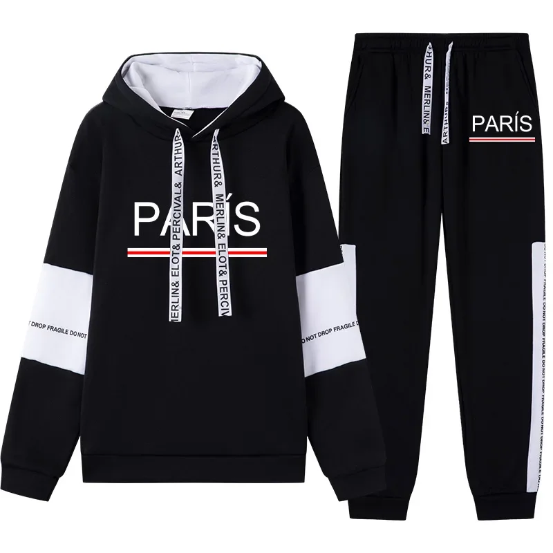 

Men Tracksuit Hot Sale Simple Casual Outdoor Quality Autumn Winter Hooded Single Sweatshirts And Sweatpant Comfort Sport Fitness