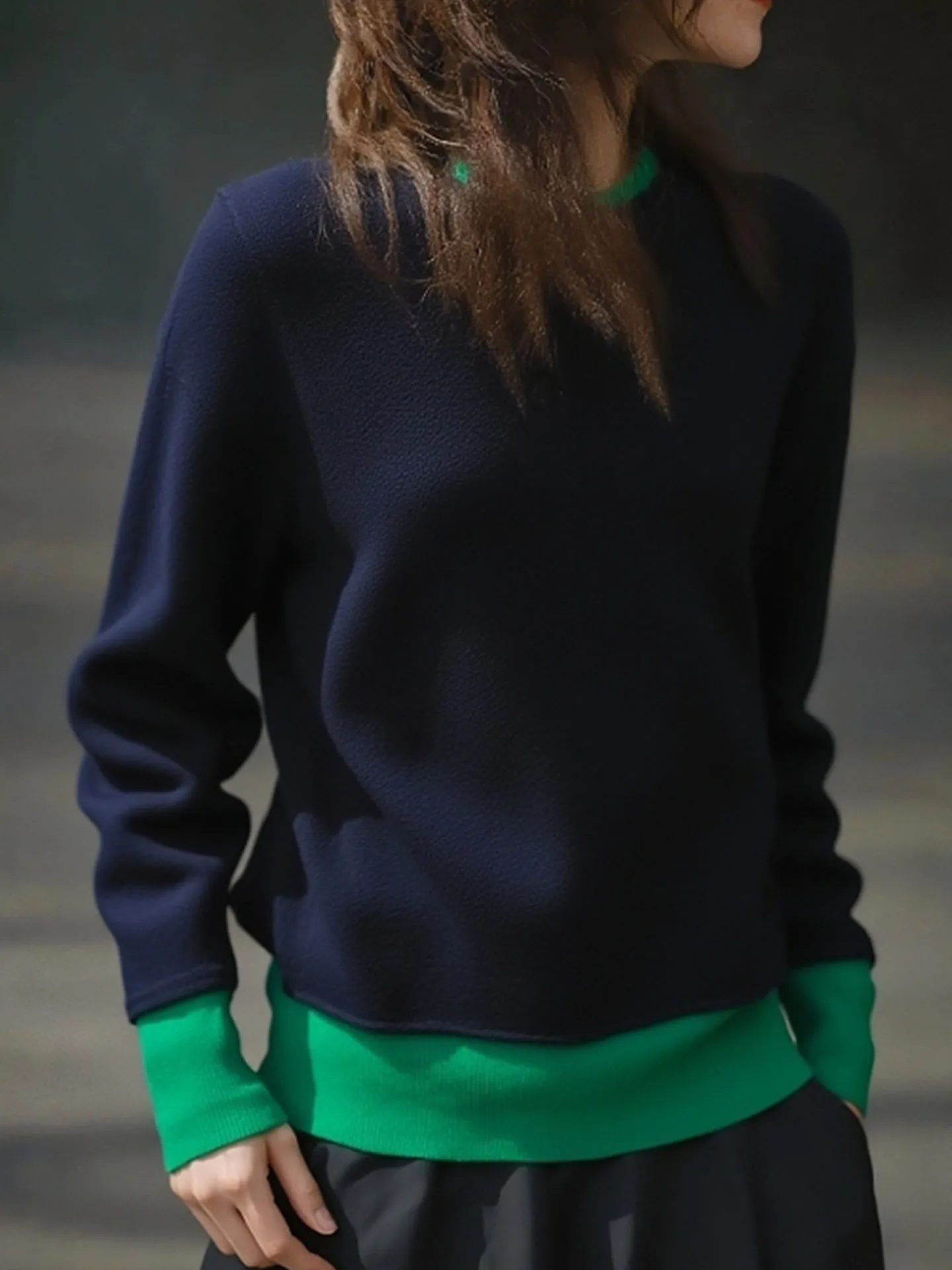 Zachte, huidvriendelijke Camere Knitwear Long Sve Color Blo Design Winter Faion Top Koreaanse Sle Loose Fit trui voor dames