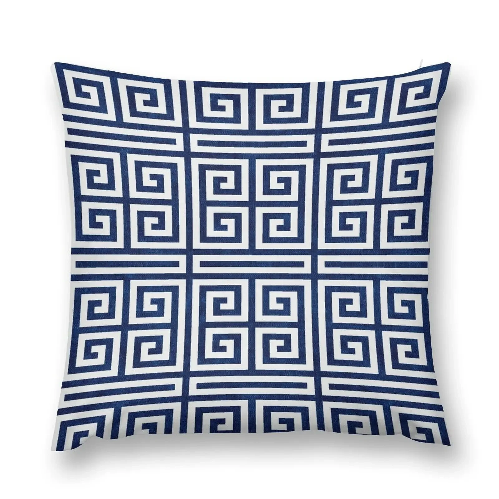 

Greek Key - Blue and White Throw Pillow Couch Cushions luxury decor Sofa Covers For Living Room pillow