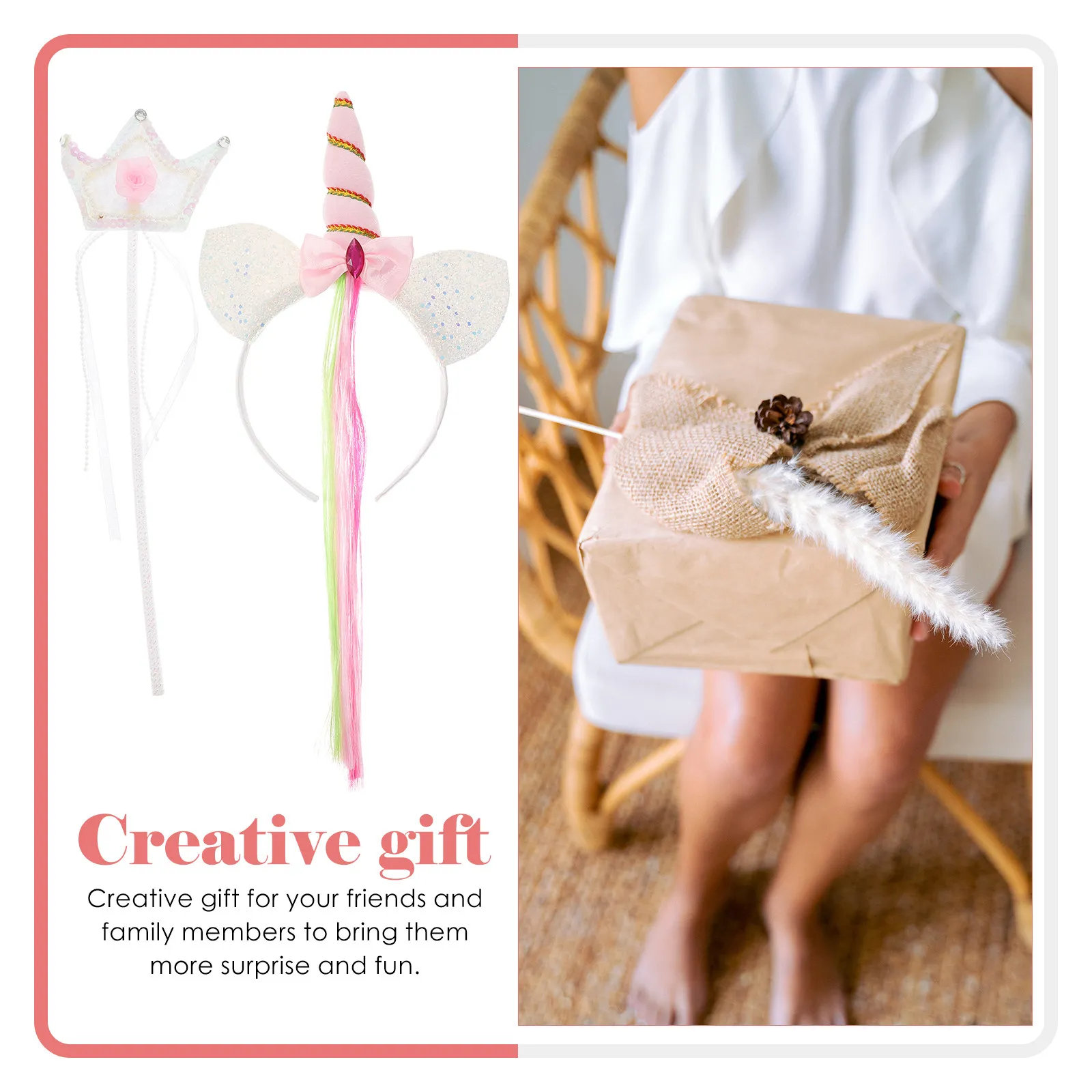 

Набор из 1 шт. повязок на голову с единорогом для девочек, блестящая эластичная повязка с глиттером, аксессуар для фестивалей, вечеринок, косплея, детская заколка для волос, подарок на день рождения