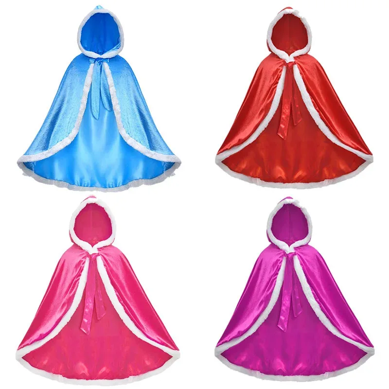 

Children's clothing, ice and snow, princess Elsa, cape, shawl, girl's performance costume, Elsa thick shawl