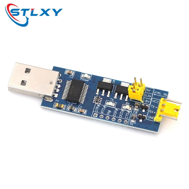 Stlxy FT232RL USB To TTL Converter Module 3.3V/5V Level Shifter FT232RL Download Programming Cable Serial Port Module