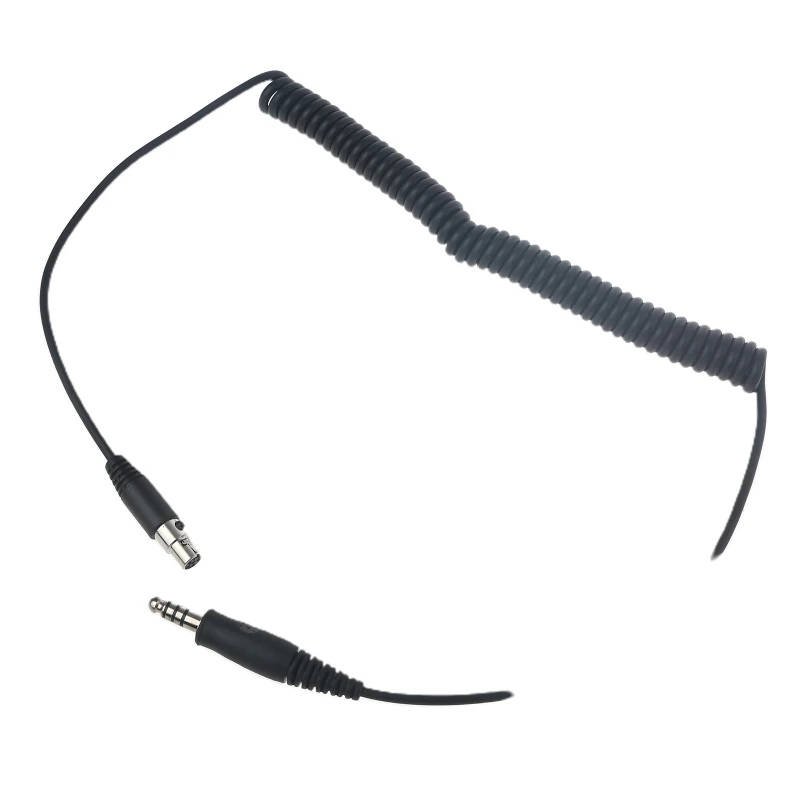 Adaptador U174 a Mini XLR5, Cable de extensión de Audio Universal, Cable auxiliar para auriculares de aviación, Conector de XLR-5 de 5 pines, duradero