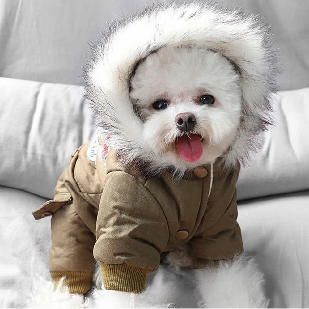 Winter Warm Dog Jumpsuit Waterproof Dog Clothes for Small Pet Dogs Chihuahua Jacket Yorkie Costumes Shih Tzu Coat Poodle Outfits