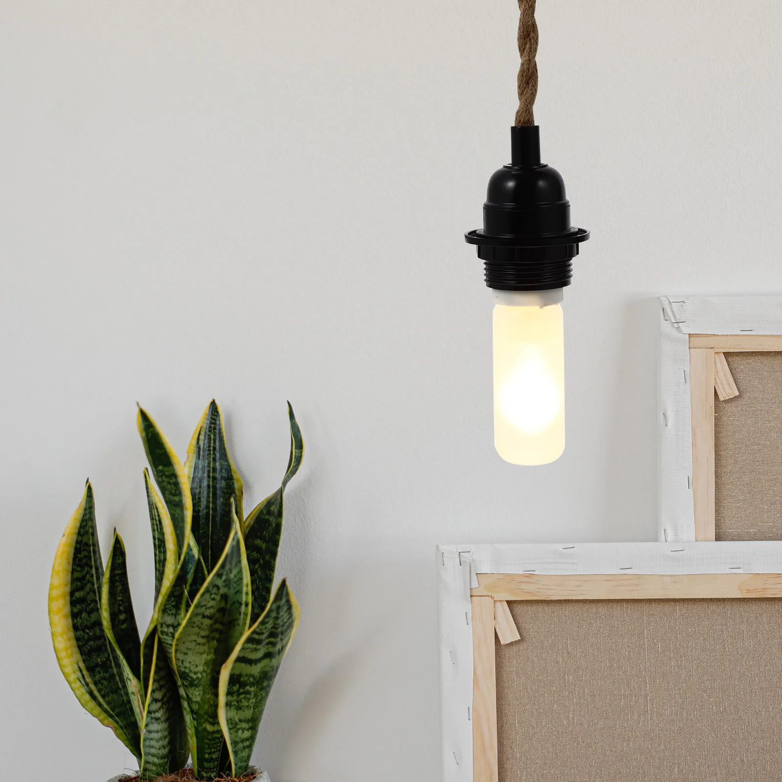 

1Set Retro Hemp Rope Wire Plug Us Plug Vintage Hanging Light Pendant Lamp DIY Kit Durable Rope Cable Industrial Decor