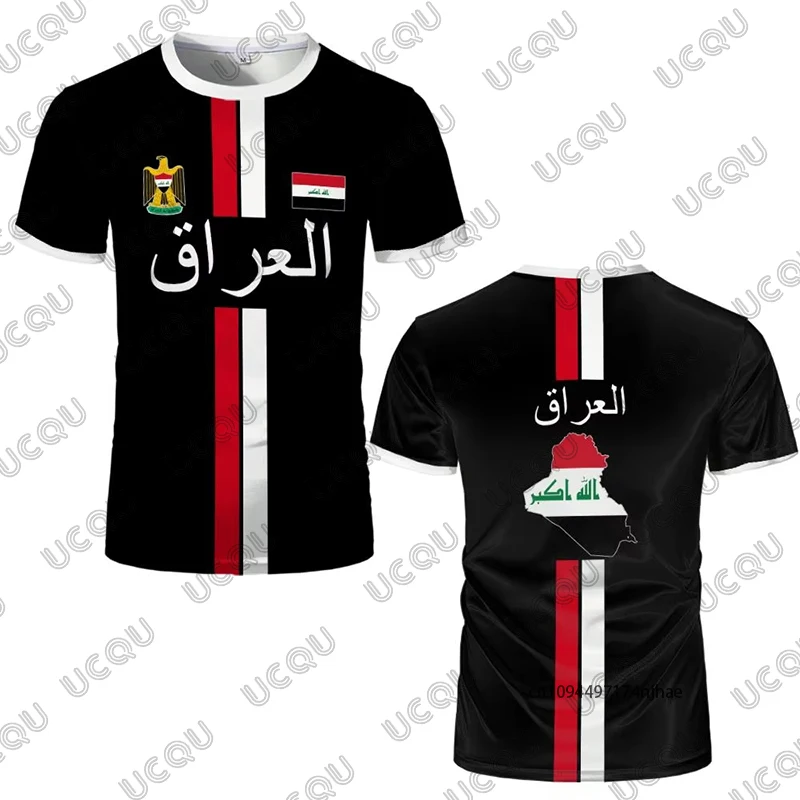 2026 New Iraq Style Print Football Jersey For Men Women T-shirt Summer Short Sleeve Sports Quick-drying Tees Casual Kids Tops - view 6