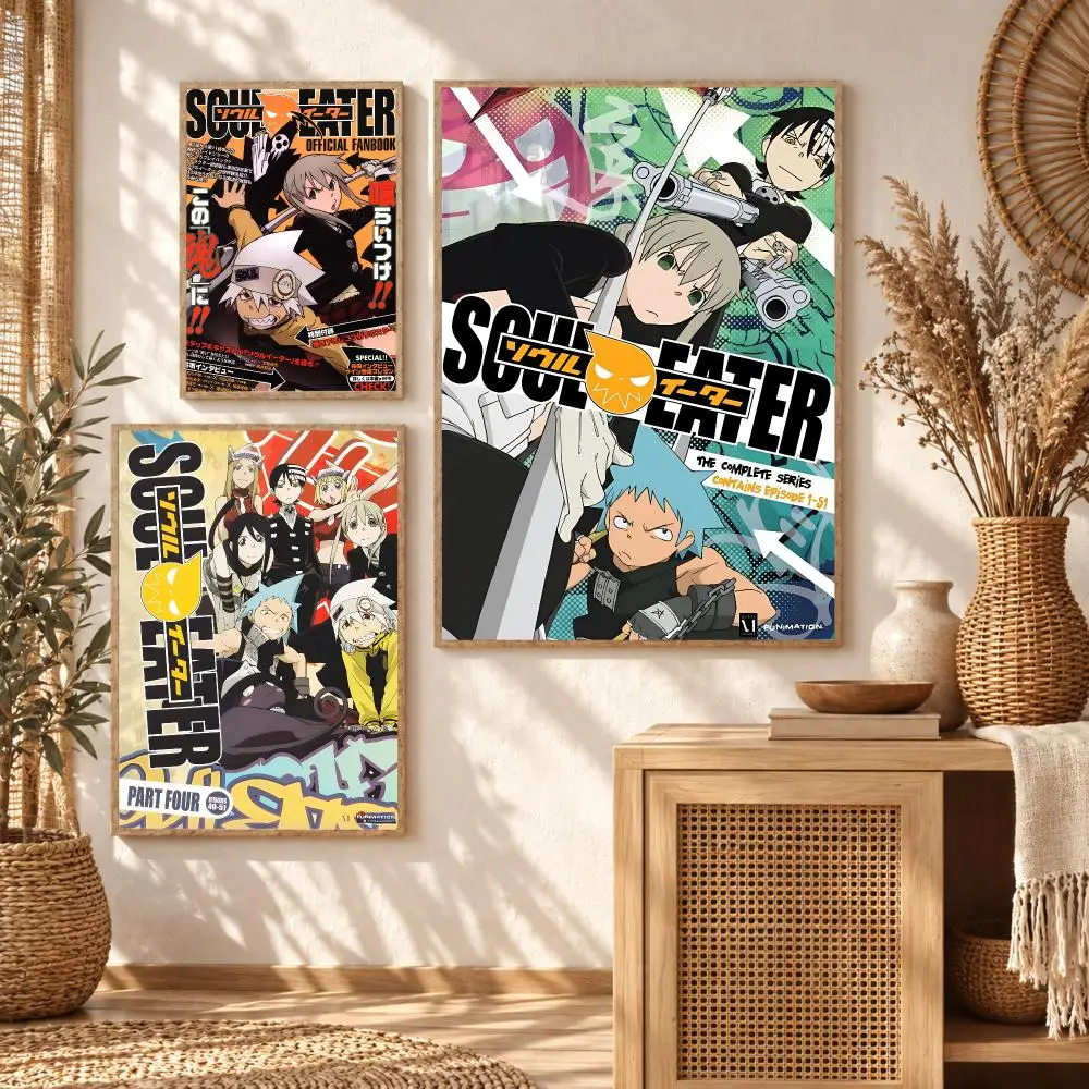 Classic Anime S-Soul Eater Painting Calligraphy Modern Canvas Wall Art Prints for Living Room Decor | Wall Decals